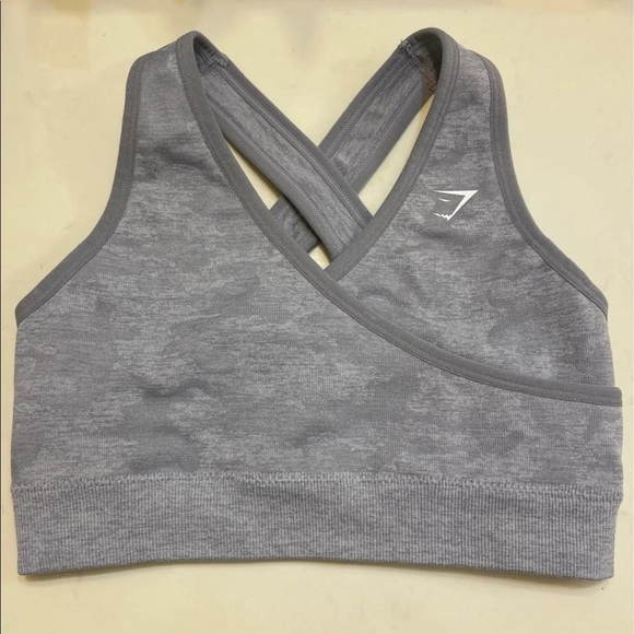 Gymshark Camo Seamless Bra Lilac